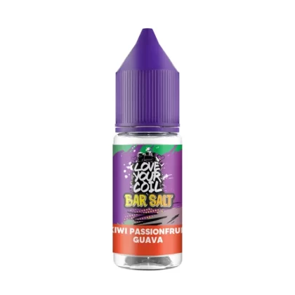 Kiwi Passion Fruit Guava Love Your Coil Bar Salt 10ml Nic Salt E Liquid