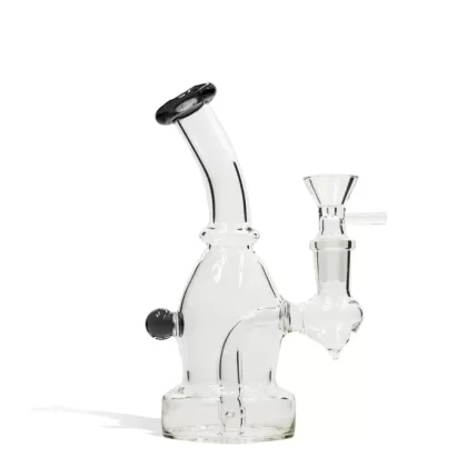 6 Inch Glass Water Pipe with Colored Lip