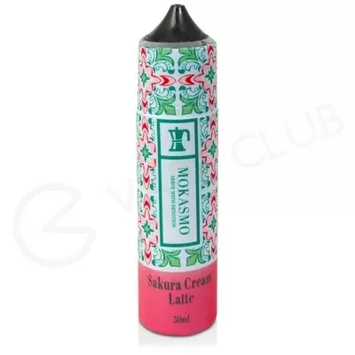Sakura Cream Latte Shortfill E-Liquid by Mokasmo 50ml