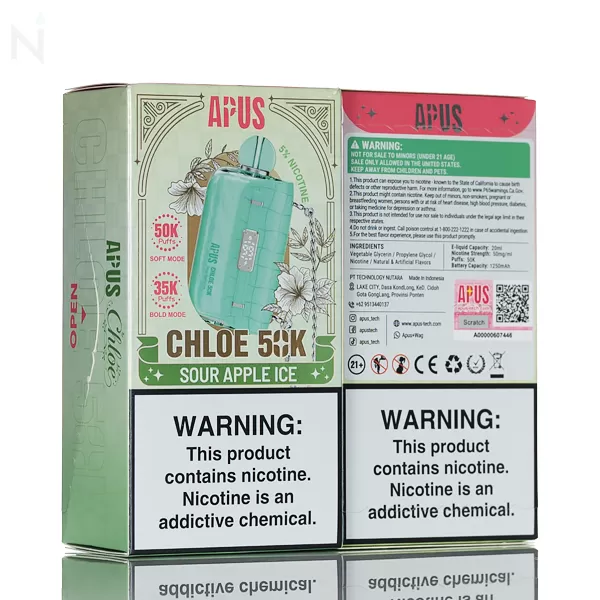 APUS Chloe 50K Puffs Disposable - 20mL - Kiss Cherry - Image 3
