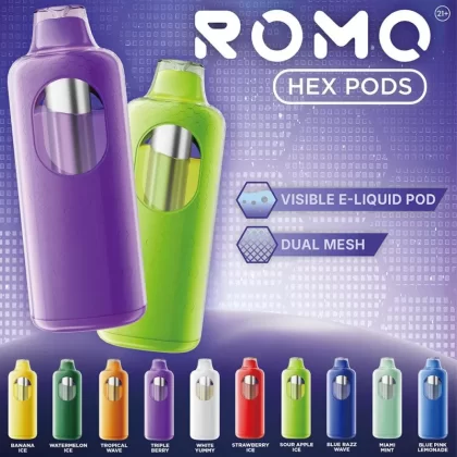 ROMO Hex POD 50K - Blue Razz Ice - Skullvaping