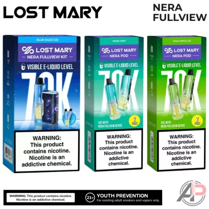 Lost Mary Nera Fullview 70k Puffs Disposable Vape Device Kit