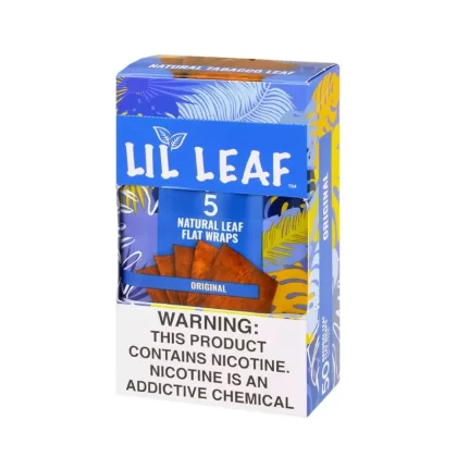Lil Leaf Natual Leaf Wraps, Original, 5pk