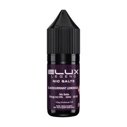 Blackcurrant Lemonade Nic Salt by Elux 10ml - 20mg - Vape Product (8E6290)