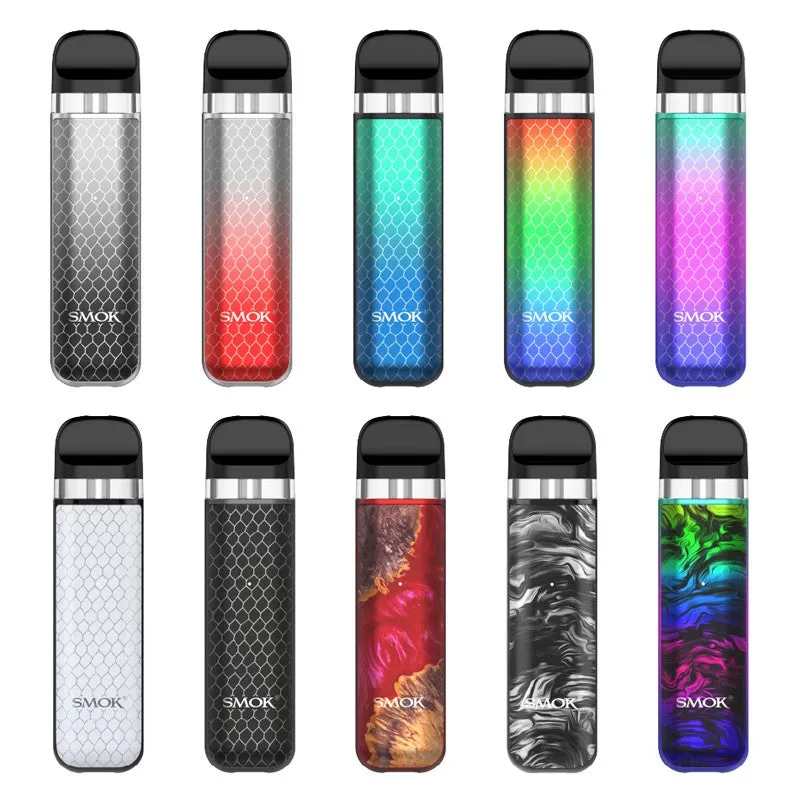 SMOK Novo 2X 20W Pod System - Black Cobra, Fluid 7-Color (B3F6AB)