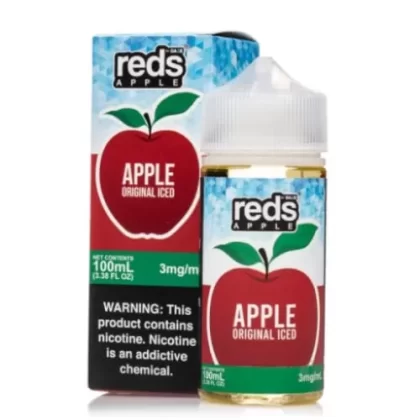 7 Daze Reds Apple Original Iced 100ml Vape Juice - Vape Product, Vape Product