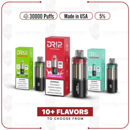 Drip 30K Disposable Refill Vape Pod – Made in USA - Thevapersworld