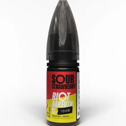 Sour Strawberry Nic Salt E-Liquid - Riot Bar Edition