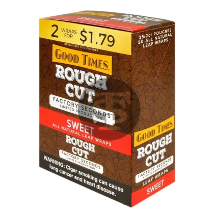 Good Times Rough Cut Sweet Leaf Wraps, 25x2ct
