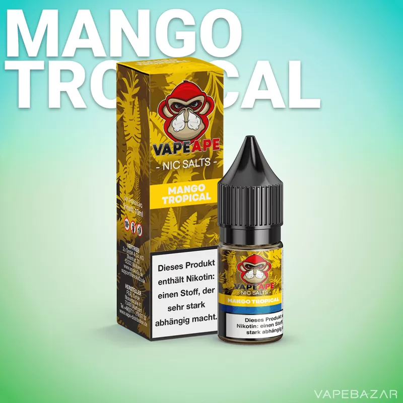 VapeApe – Mango Tropical – Nic Salts - 10mg/ml, 20mg/ml - Image 2