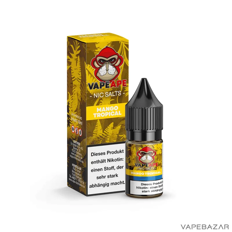 VapeApe – Mango Tropical – Nic Salts - 10mg/ml, 20mg/ml - Image 3