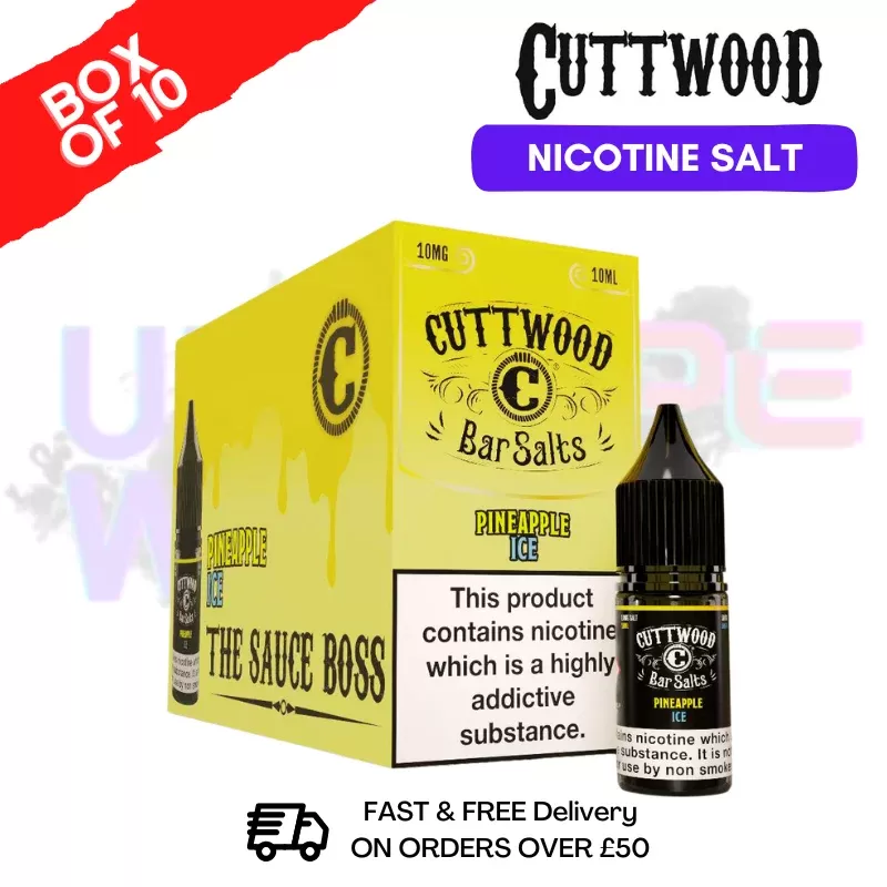 Pineapple ICE Cuttwood Bar Salt BOX OF 10