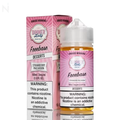 Dinner Lady E-Liquid - Strawberry Macaroon - 100ml - 3mg