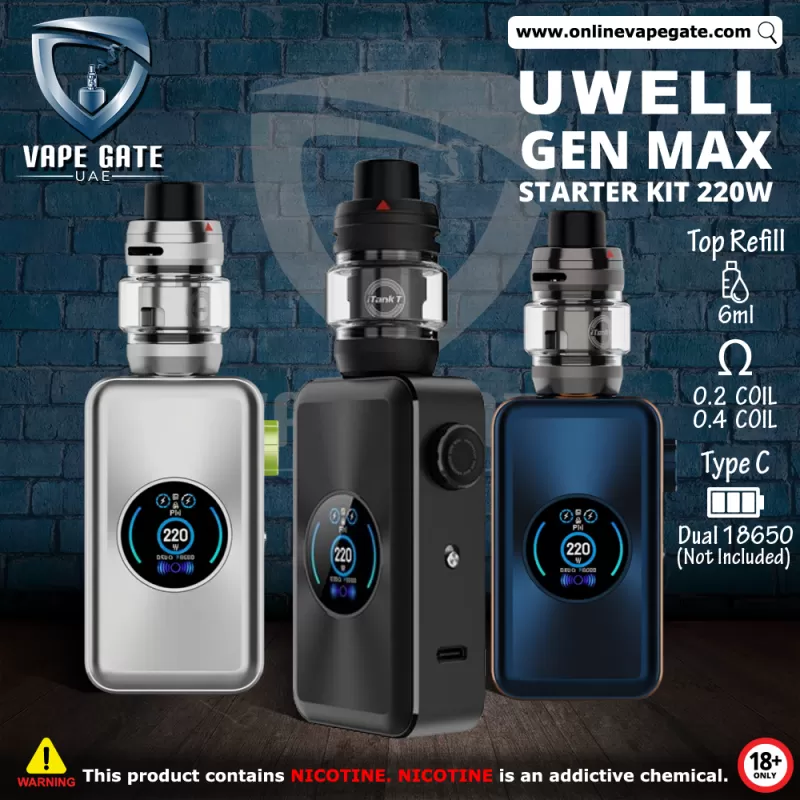 Vaporesso Gen Max Starter Kit 220W - Storm Blue