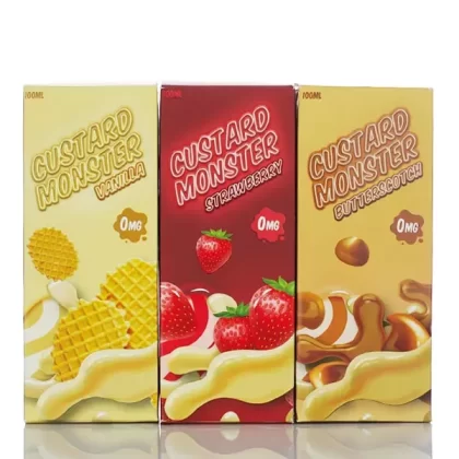 Custard Monster - No Nicotine Vape Juice - 100ml - Butterscotch Custard
