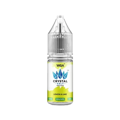 WGA Crystal Lemon Lime Saltnic Vape Juice - 10 Pack - 20mg