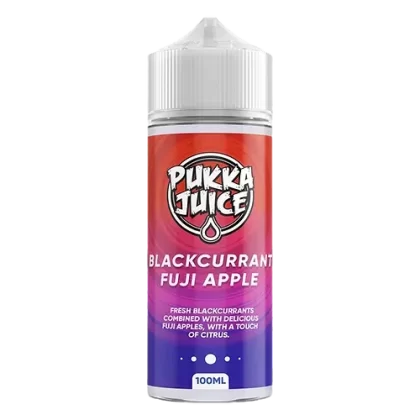 BLACKCURRANT FUJI APPLE E LIQUID BY PUKKA JUICE 100ML 70VG