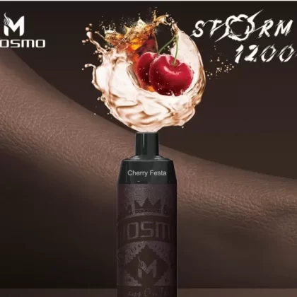 Mosmo Storm X Disposable Vape – 12K Puffs – Shisha Vape – Cherry Festa