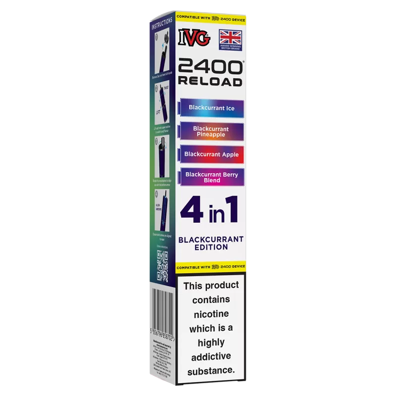 Blackcurrant Edition IVG 2400 Refill Pods - 20mg - Vape Product