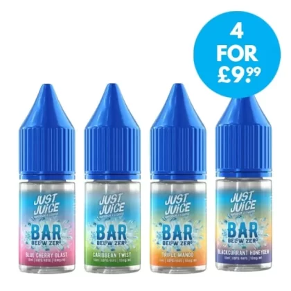 Just Juice 10mg (1%) Below Zero Nic Salt 10ml - Vape Co