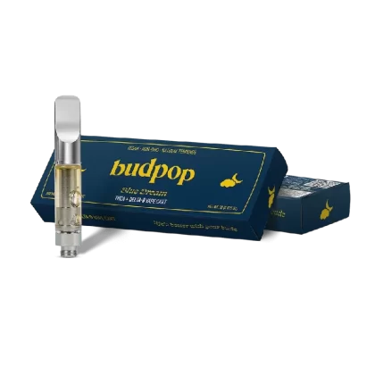BudPop Blue Dream Vape Cartridge – THCa & Delta 8 - pack size#Single>3-Pack>5-Pack