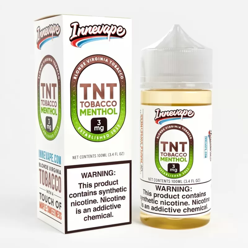 Innevape TNT Tobacco Menthol 100mL – Frosty Menthol Vape - Uwinvapeaustralia