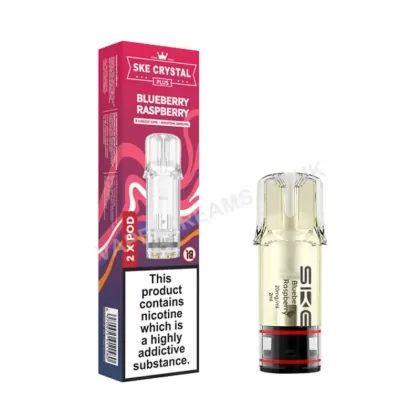 SKE Crystal Plus Blueberry Raspberry Prefilled Pod - Vapestreams Co