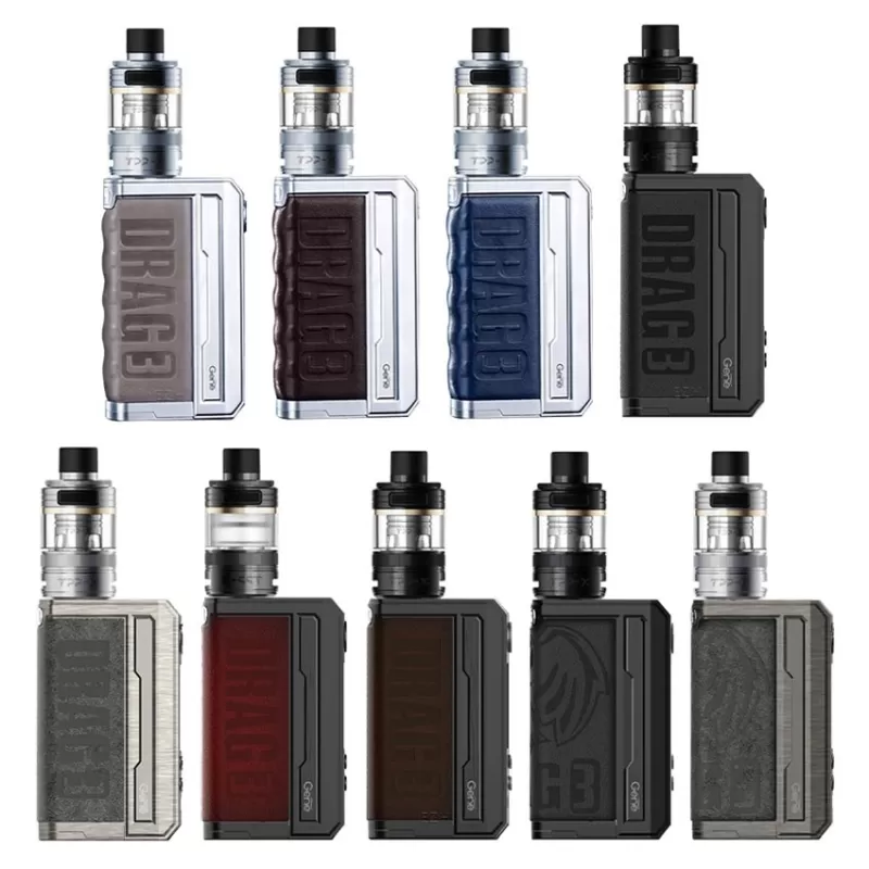 VOOPOO Drag 3 TPP-X 177W Mod Kit - Silver-Coffee Brown