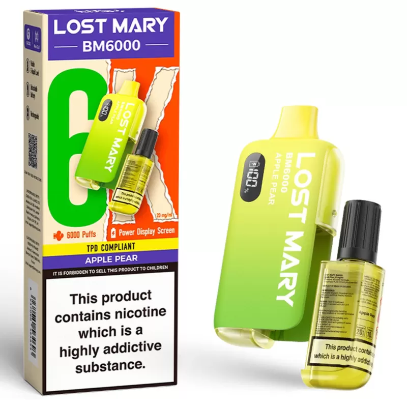 Lost Mary BM6000 Prefilled Vape KIT 0mg - Triple Melon - Image 3