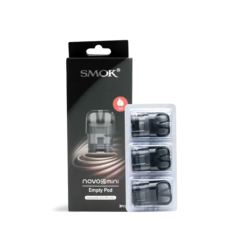 Smok Novo 4 Mini Pods - Empty Pod, 2mL, 3-Pack