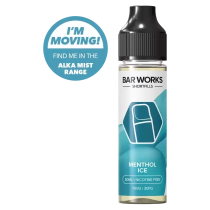 Menthol Ice Shortfill by Bar Works – 50ml