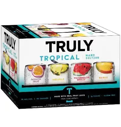 TRULY Hard Seltzer Tropical Variety Pack, Spiked & Sparkling Water