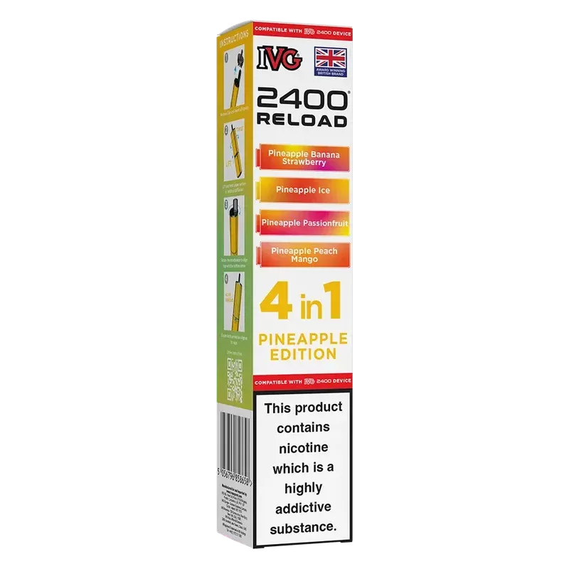 IVG 2400 Reload 4in1 Pineapple Edition Prefilled Pods