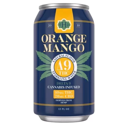 The Hemp Division Orange Mango Sparkling Elixir – 10 MG Delta-9 THC