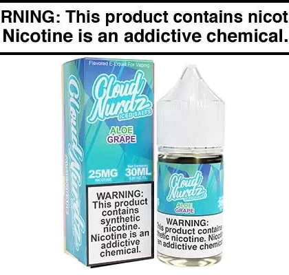 ALOE GRAPE ICED BY CLOUD NURDZ SALT 30ML - Vapejuice