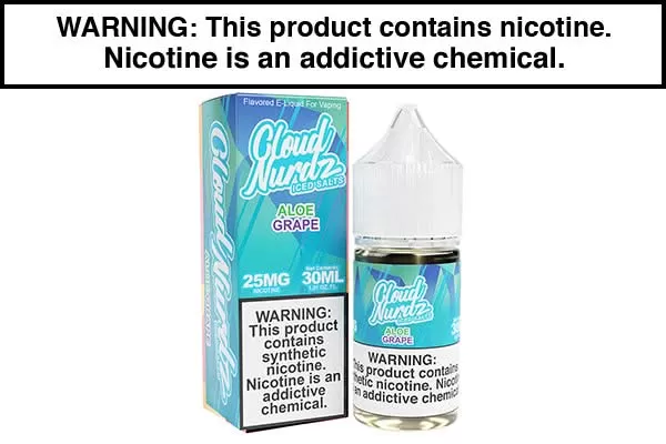 ALOE GRAPE ICED BY CLOUD NURDZ SALT 30ML - Vapejuice