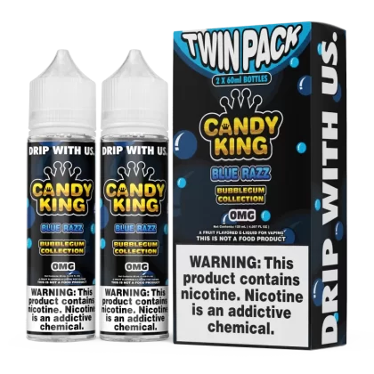 CANDY KING BubbleGum Collection - Blue Razz - 120ML E-Liquid (2x60mL Twin Pack)