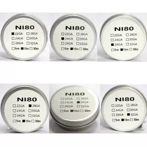 Ni80 10m DIY Heating Resistance Coils for Vape Rta RDA RDTA Subohm Tank
