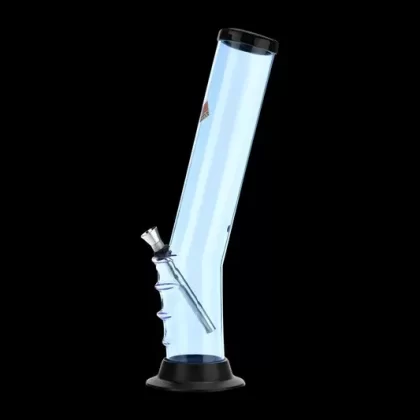 Acrylic Layback Bong with Raised Grip and Carb Hole