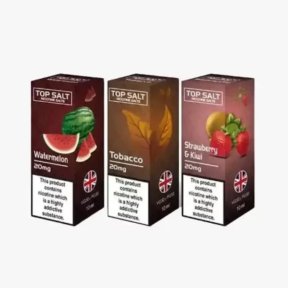 Top Salt Nic Salt E-Liquid - Pack of 10 - Grape / Strength 20mg