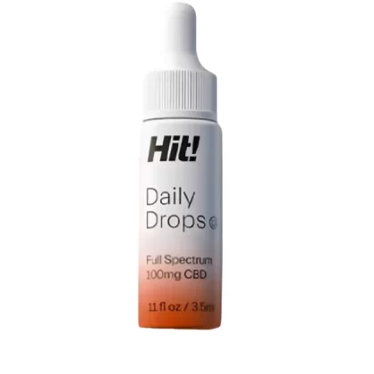 Hit! Drops Mini 100mg CBD Oil – from Certified Organic Hemp – Cinnamon Flavor