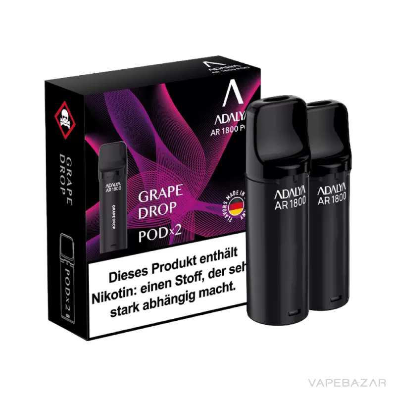 Adalya Alpha Pods – Grape Drop – (2er Pack) - Adalya / Propylenglykol / Aromastoffe / Glycerin / Nikotinbenzoat - Image 3