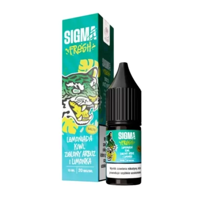 Liquid Sigma Fresh Salts 10ml 20mg Lemoniada Kiwi Zielony Arbuz Limonka
