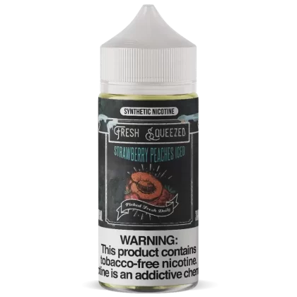 100ML | Strawberry Peaches ICED by Fresh Squeezed TFN - Size#100ML~Strength#03MG>06MG>12MG (EB0564)