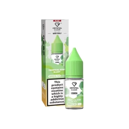 Crystal Clear Bar Salt Tropical Kiwi Blast E Liquid 10ml - Nicotine Strength#20mg>10mg (B54ECC)