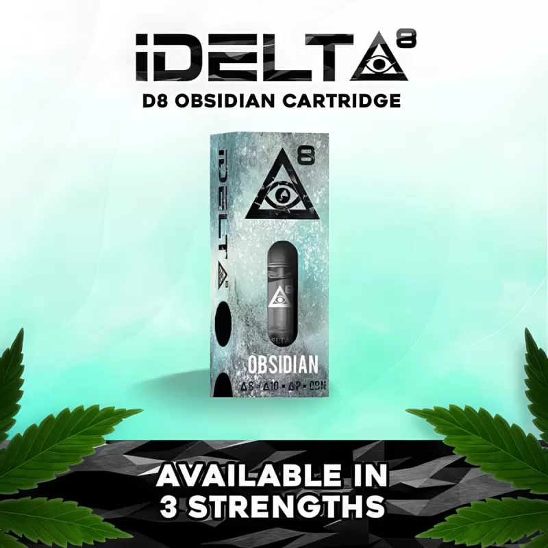 iDELTA8 Obsidian Blend Cartridge | Delta 8 | THCP | Delta 10 | CBN - Image 2