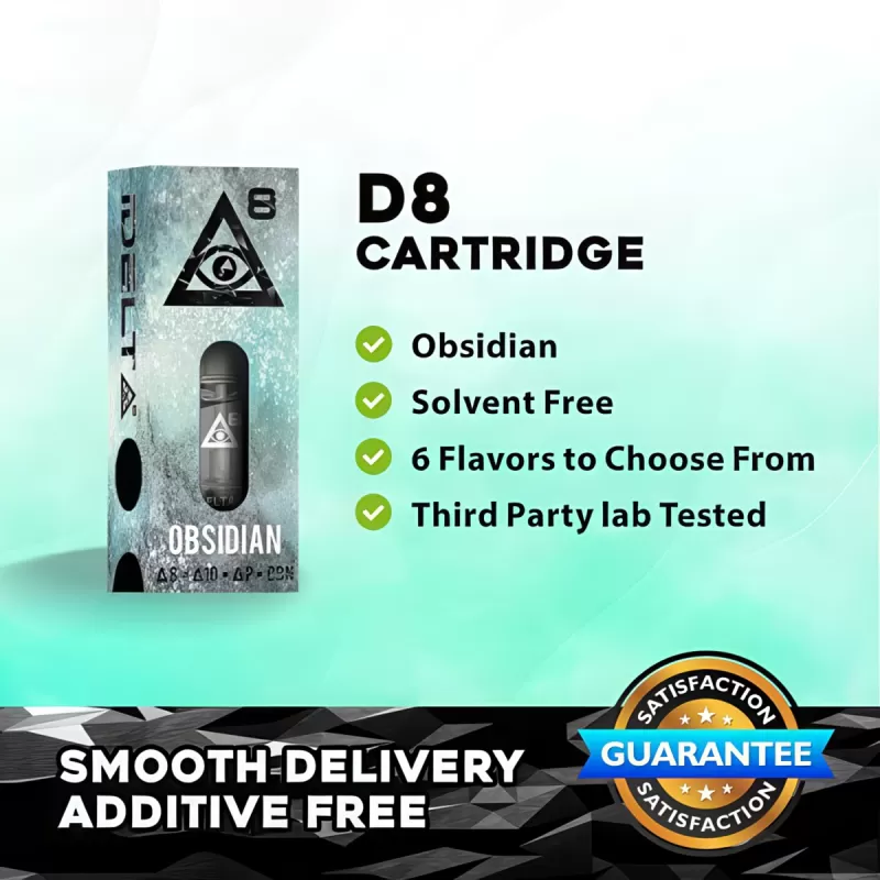 iDELTA8 Obsidian Blend Cartridge | Delta 8 | THCP | Delta 10 | CBN - Image 3