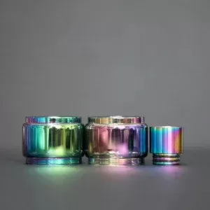 Geekvape Zeus or Z Subohm, Zeus X RTA, ZX RTA & Dual Z Fli RTA Tank RTA Atomizer Rainbow Multicolor With Multicolor Drip tip Replacement Vape Glass Tank Tube