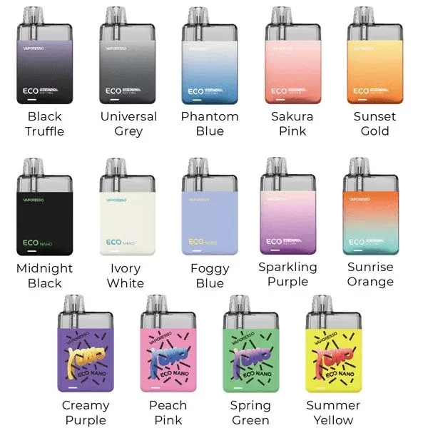 Vaporesso ECO Nano Kit - Azure Gem, Black Truffle