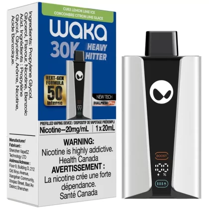 WAKA Heavy Hitter 30K Disposable Vape – Cuke Lemon Lime Ice